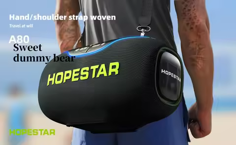 High Quality Hopestar A80 Subwoofer - Portable RGB Speaker with IPX6 Waterproof, Mini Microphone & R