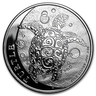 2016 New Zealand Mint Niue Hawksbill Turtle 1 oz .999 Silver Coin BU Taku 1oz