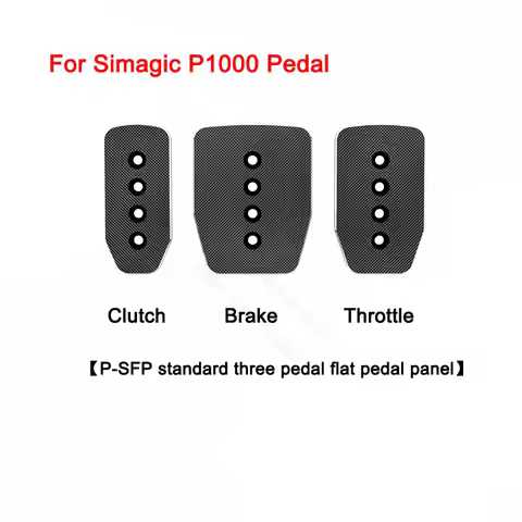 Game Pedal Plates Throttle Clutch Brake Pedal Panel Kit For Simagic P1000 P-SFP 3/P-FFP 2 Pedal Sim 