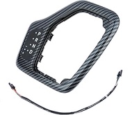 Upgrade Shifter Bezel with Harness Kit(Carbon Fiber).Fit for Jeep Cherokee 2014-2018.Transmission Be