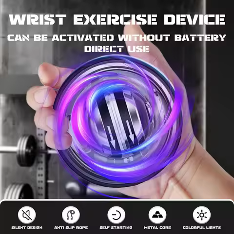 Self-Starting Wrist Power Gyro Ball Gyroscopic Forearm Exerciser Forearm Gyro Ball Wrist Exerciser f