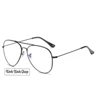 Fashion glasses Metal toothpick - 0 degree white lens