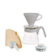 HARIO V60 01/02 Dripper Set (Dripper, Paper Filters X 40, Server, Spoon) Hario V60 Hario V60 Filter 