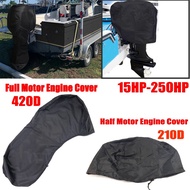 420D 6-225HP Yacht Full Outboard Motor Engine 210D 15-250HP Half Boat Cover Anti UV Dustproof Engine Protection Waterpro