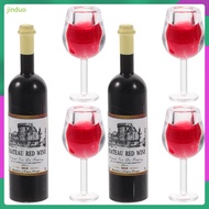 jinduo  2 Sets Kids Suit Wine Bottles Pretend Play Mini House Drinks Liquor Decorate Things Miniature Ornaments Child Baby