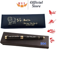 Bút ký dạ bi khắc tên BYL-004/ Vỏ đen
