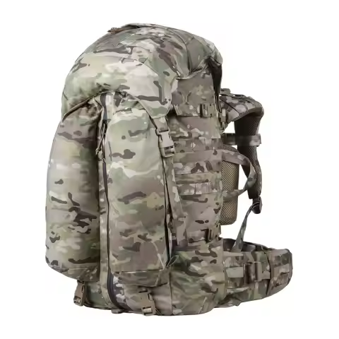 Tactical Outdoor Backpack with Fully Adjustable Back Length, BVS Carbon Fiber, High Comfort, 60L