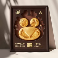 💥Boutique Preferred Baby Hand Foot Ink Pad Commemorative Frame [Newborn Commemorative] Newborn Dedic