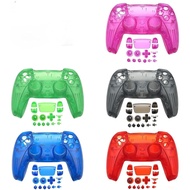Transparent case with replacement push button for Sony PS5 BDM-010 controller