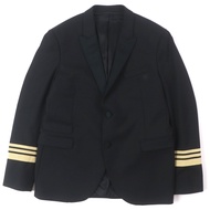 品相極佳的尼爾·巴雷特 (NEIL BARRETT) 修身禮服，單排扣，黑色，52碼，意大利製造，袖子帶襯裡。