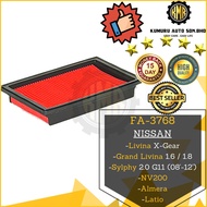 Air Filter Nissan Almera Livina Latio NV200 Sylphy G11