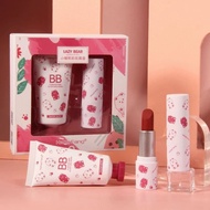 恒芳小懒熊彩妆套盒哑光丝绒口红保湿唇膏定妆粉底气垫BB霜fadacai333.my素妍美妆优选20251120