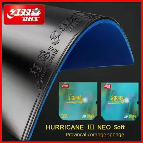 Original DHS Hurricane 3 NEO Provincal Soft Table Tennis Rubber Professional Tacky Ping Pong Rubber 