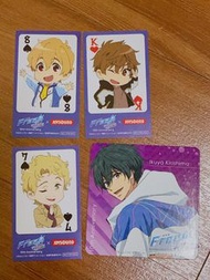 free!(男子游泳部/男子水泳部/熱血自由式) the Final Stroke JOYSOUND 郁彌 桐嶋夏也 七瀨遙 haru 松岡凜 Rin 橘真琴 makoto 葉月渚 色紙 啤牌小卡