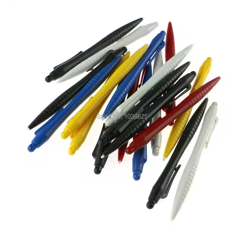 100pcs/lot Plastic Big Touch Screen Stylus Pen For WII U 3DS 3DSXL LL NDS NDSL 3DS XL for NDS For ND