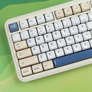 Soymilk Keycaps Imitation Ceramic Keycaps MOA Profile DYE-SUB Smooth Glazed PBT Material for All MX 