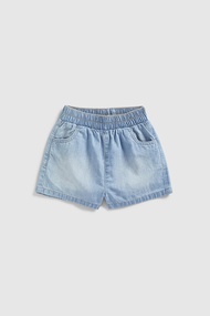 กางเกงยีนส์ขาสั้นเด็กผู้หญิง Mothercare Denim Shorts HC848