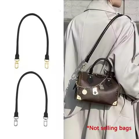 Genuine Vachetta Leather Bag Strap for LV Speedy 20 25 30 Shoulder Straps Long Bags Belts Replacemen