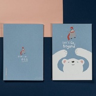 懷特熊系列療癒筆記本-我們一起飛高高