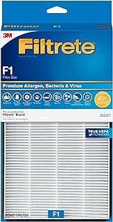 Filtrete F1 Room Air Purifier Filter, True HEPA Premium Allergen, Bacteria, &amp; Virus, 12 in. x 6.75 in., 4-Pack, Works with Devices: FAP-C01BA-G1, FAP-T02WA-G1 and FAP-ST02N