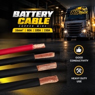 1 Feet x Battery Cable 60A 100A 150A 16m㎡ for Grounding Car Lorry Boat Truck Earth 100% Copper Malay