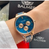 BALMER | 8157M RG-5 Multifunction Women Watch Mother of Pearl Dial Two-tone Ceramic Stainless Steel Sapphire Crystal