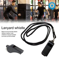 [LAG] Survival Whistle with Lanyard Loud Crisp Sound Buckle Design Portable Warning Accessory Outdoor Sports Referee Coach Whistle Survival Equipment