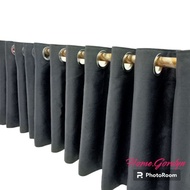 SMOKING MODEL DOOR TOP FRINGE CURTAINS 6 WAVES AND 12 WAVES TOP DOOR CURTAINS