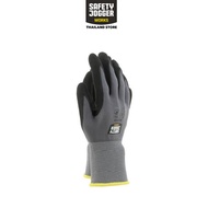 Safety Jogger รุ่น ALLFLEX ถุงมือเคลือบพียู และไนไตรเคลือบไมโครโฟม Safety standard 4131