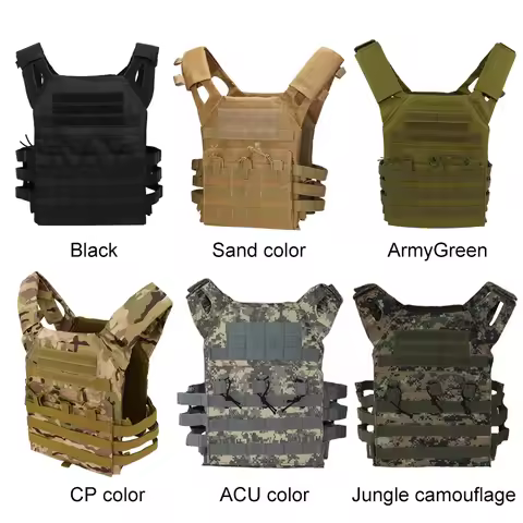 Tactical Vest Waterproof Outdoor Body Armor Lightweight JPC Molle Plate Carrier Hunting Vest CS Game