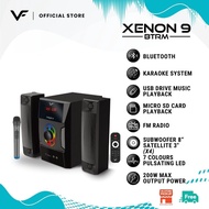 Vinnfier VF Xenon 9 BTRM 2.1 Speaker 200W Max Bluetoorh Karaoke Speaker Subwoofer Micro SD Card USB 