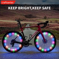 CRAFTSERIES Bicycle Wheel Lights Mountain Bike Frame Decoration Lights Bicycle Spoke Lights Night Riding Bicycle Valve Lamp C9L7