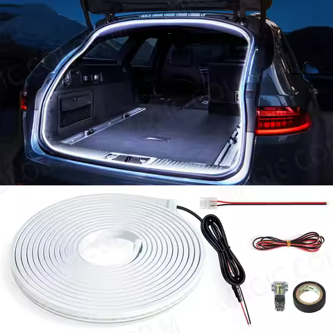 5M Car Trunk Light Ambient Decorative Atmosphere Lamp Led Flexible Strip Universal Ultra-bright Inte
