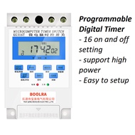 Electronic Programmable Digital TIME SWITCH Relay Timer Control eletricity Power ON OFF 240V TNB