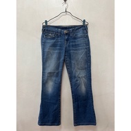 True Religion blue denim jeans with bejeweled buttons premium preloved