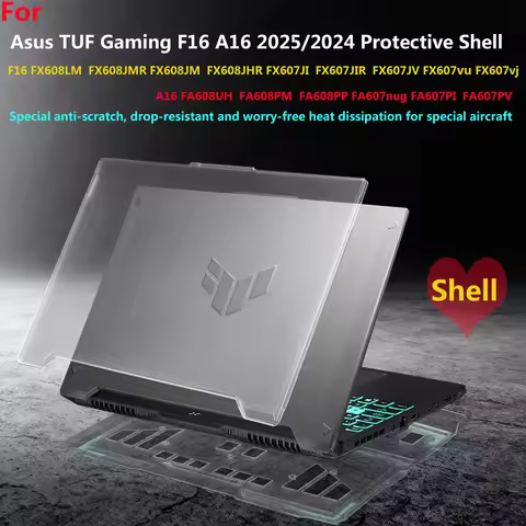 For ASUS TUF Gaming A16 F16 2025 2024 anti-fall protective shell 16inch notebook FA607 all-inclusive
