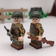lego ww2 usa paratroopers minifigure with accessories
