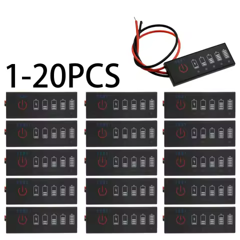 1-20PCS Battery Charge Indicator 18650 Lithium Ion Capacity Tester Intelligent Power Display Board 1