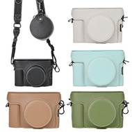 BESM Luxury Pu Leather X100VI Camera Case Bag For Fujifilm X100VI Camera bag Open Battery With Strap