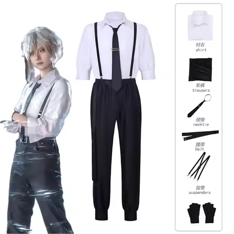 ANIMECC IN STOCK Nakajima Atsushi Cosplay Costume Wig Anime Bungoo Stray Dogss Cosplay Halloween Par