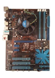 MAINBOARD+ CPU Intel i5-750- 2. 933 GHz 4คอ4เทรด แรงเท่า i7+ Asus P7P55 Desktop Motherboard P55 Socket LGA 1156 DDR3 ( ต่อการ์ดได้ 5 ใบ ) สินค้าสภาพสวยๆ
