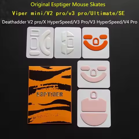 Original Esptiger ICE V2 Arc 1 2 Mouse Skates Feet For Razer Viper Ultimate Mini Deathadder V2 X V3 