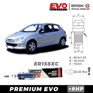 BRISK Premium Evo ER15SXC Spark Plug for Peugeot 206 Car