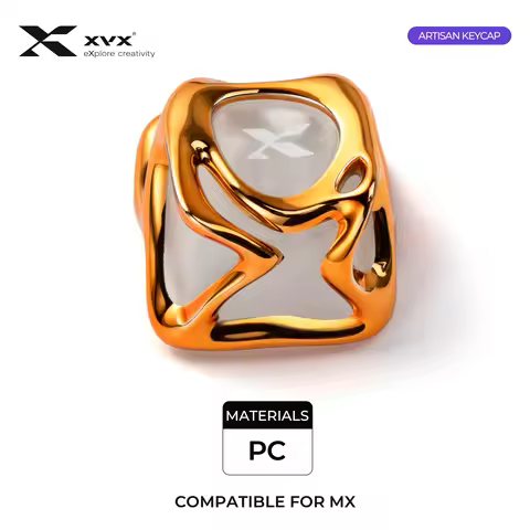 XVX Metal Texture Electroplating Translucent Custom Keycaps Gaming Mechanial Keyboard DIY Accessorie