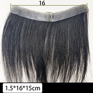 MISSLADY Tóc vô hình Tóc giả phía trước cho nam Không đường may Hình chữ V Miếng dán tóc người tự nh