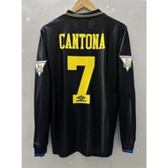 CANTONA jersey 93-94 Manchester United Long sleeve Jersey KEANE BECKHAM Top Quality Retro Soccer Jer