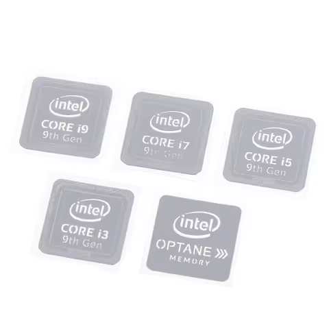 10th Generation Intel Core I9 I7 I5 I3 CPU Metal Sticker Laptop Logo Sticker Home School Office Lapt