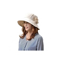 kuai (kuai) hat ladies hat cross hat imaginary wide hat uv cut foldable (beige)