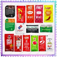 Chilli Tomato Sauce BBQ Ketchup Sachet Sos Cili Barbeku Masam Manis McD Taco Bell Kimball Life McDon