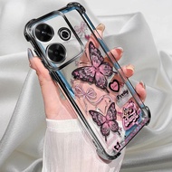 For Realme 14 5G Case black plating silicone TPU anti drop Back Cover shockproof cartoon phone case 